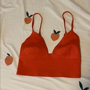 Free People XS Never Worn Red Bra